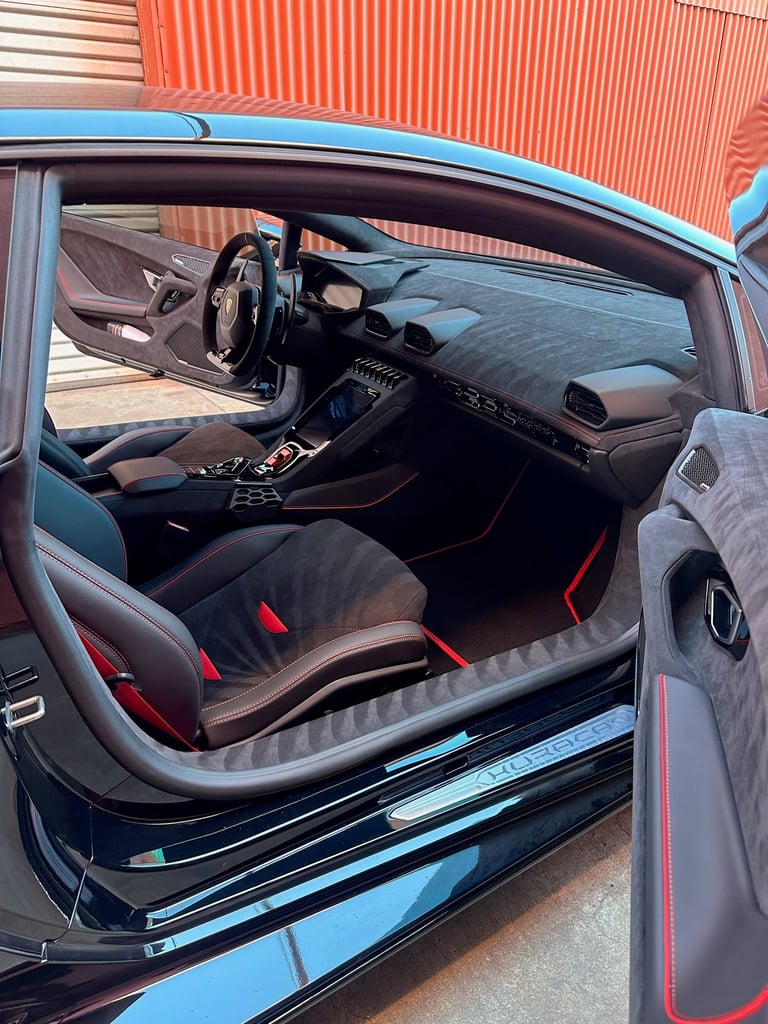 Sports car interior